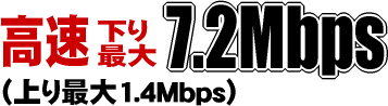 �����ʐM�@���ő�7.2Mbps